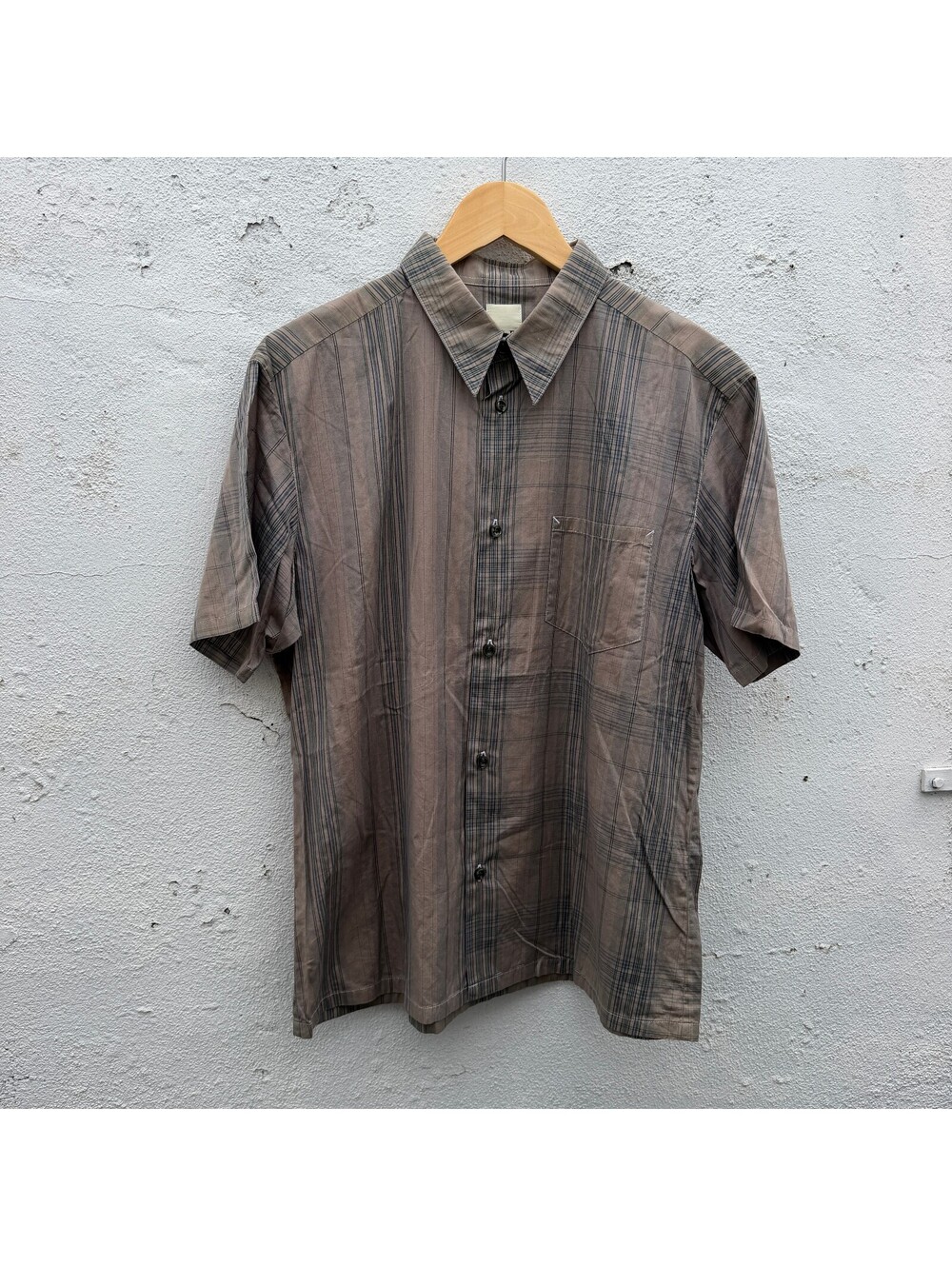 Yohji Yamamto A.A.R 90s Plaid Button Down Pocket Shirt